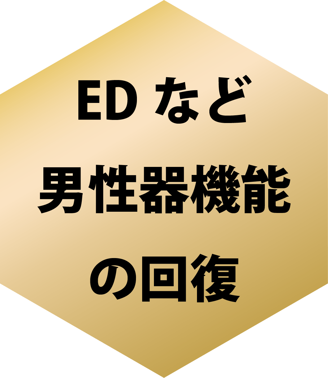 EDなどの男性機能の回復
